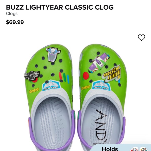 Buzz Lighter Crocs ! Normally $70 will sell for $50 + shipping ! W-8 M-6 - Picture 2 of 3